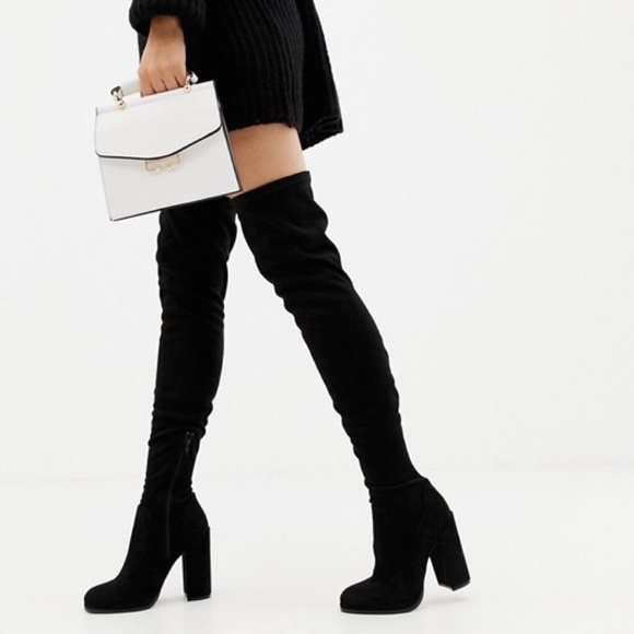 asos petite knee high boots